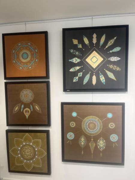 Tableaux de Mandala réalisés par ISAN 